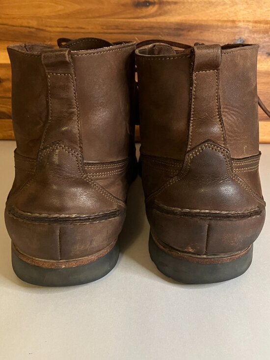 Vintage Florsheim Outdoorsman Boots Mens 10 Brown Leather Chukka Made in USA main image 12
